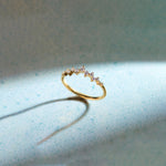 Stunning Round Diamond Ring, 14K Gold Vermeil, 1/4 ct Lab Grown Diamond-1