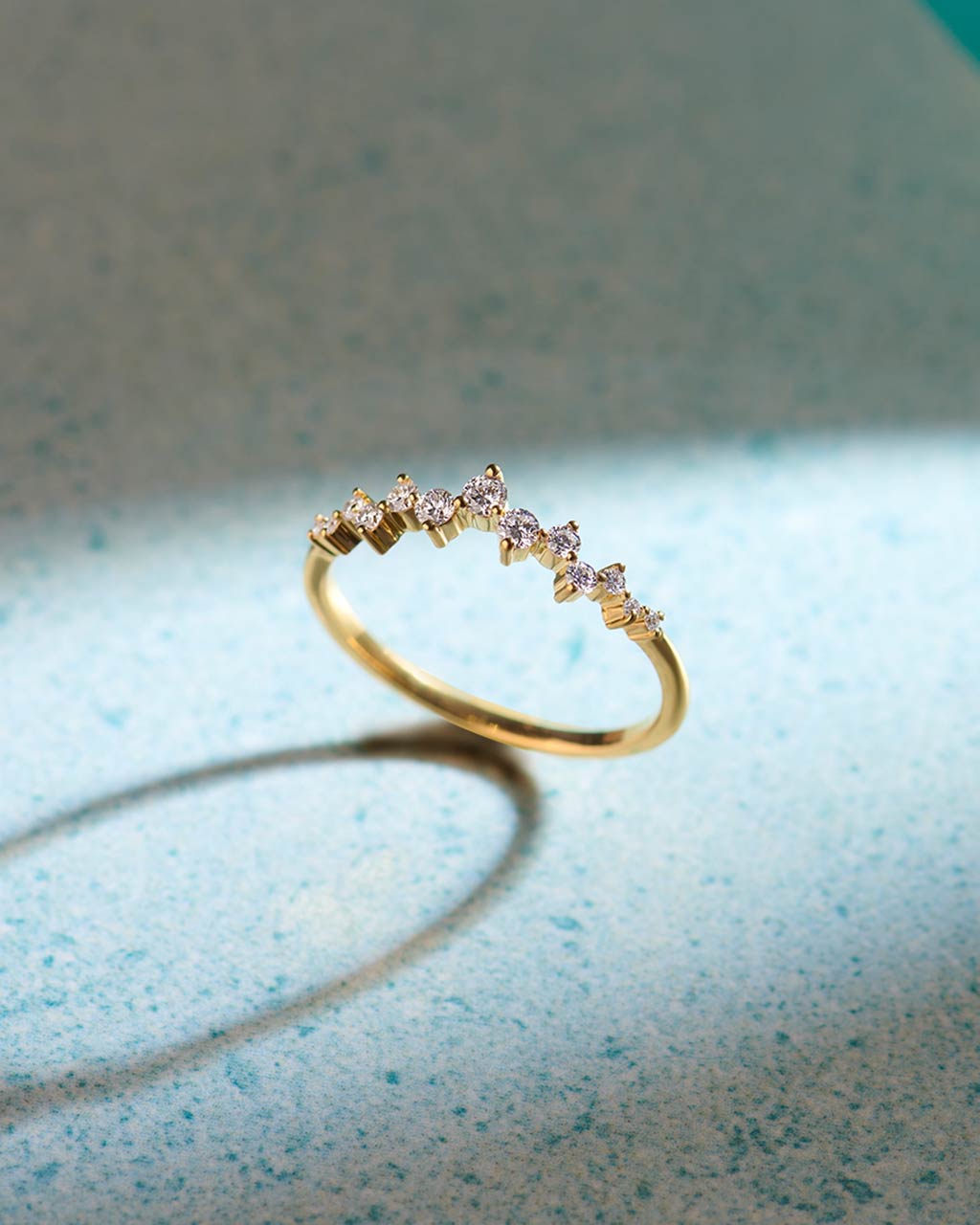 Stunning Round Diamond Ring, 14K Gold Vermeil, 1/4 ct Lab Grown Diamond-7