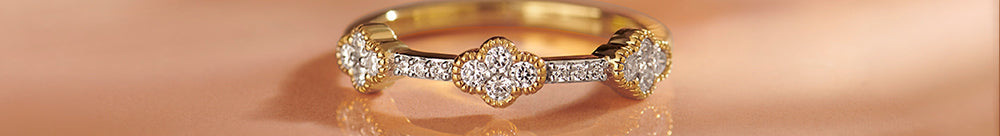 Three-Flower Diamond Ring