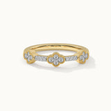 Three-Flower Diamond Ring