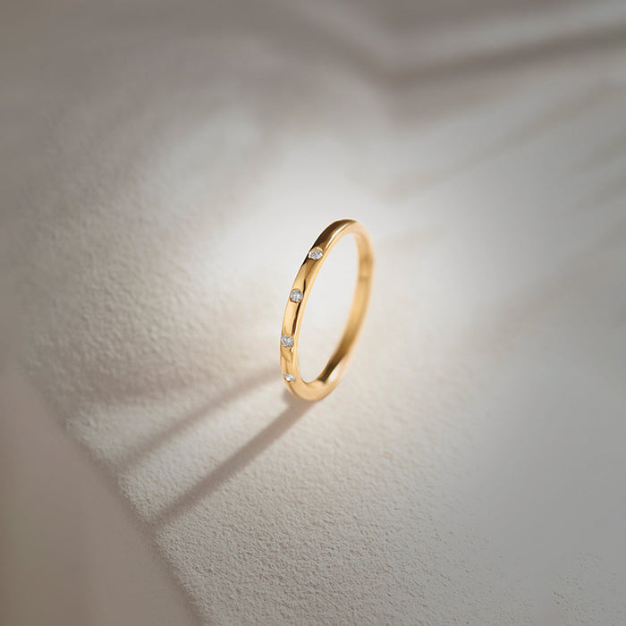 Stackable Station Diamond Band