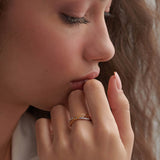 Chain-Link Diamond Ring