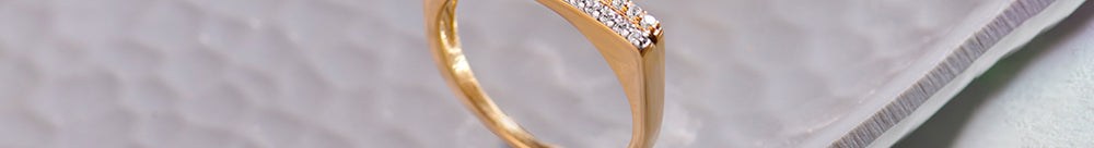 Two-Layered Stackable Diamond Ring