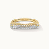 Two-Layered Stackable Diamond Ring