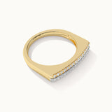 Two-Layered Stackable Diamond Ring