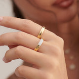 Traditional Band Ring, 10K Solid Gold-5
