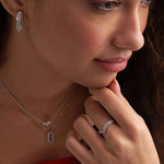 Stackable Chevron Diamond Band, 14K Gold Vermeil, 1/3 ct Lab Grown Diamond-5