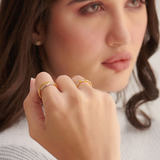 Diamond Signet Ring, 14K Gold Vermeil, 1/4 ct Lab Grown Diamond-4