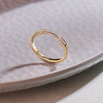 Twisted Stackable Diamond Band, 14K Gold Vermeil, 1/2 ct Lab Grown Diamond-6