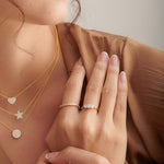 Twisted Stackable Diamond Band, 14K Gold Vermeil, 1/2 ct Lab Grown Diamond-5