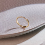 Twisted Stackable Diamond Band, 14K Gold Vermeil, 1/2 ct Lab Grown Diamond-1