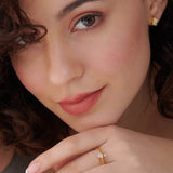 Coiled Diamond Band, 14K Gold Vermeil, 1/4 ct Lab Grown Diamond-2