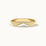 Pyramid Cera Band, 14K Gold Vermeil-3