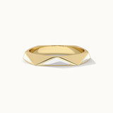 Pyramid Cera Band, 14K Solid Gold-3