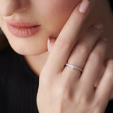 Tiara Stackable Diamond Band, Sterling Silver, 1/3 ct Lab Grown Diamond-5