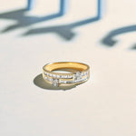 Double Row Diamond Band, 14K Gold Vermeil, 1/2 ct Lab Grown Diamond-5