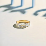 Double Row Diamond Band, 14K Gold Vermeil, 1/2 ct Lab Grown Diamond-1