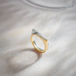 Two-Tone Duo Band, 14K Gold Vermeil, 1/3 ct Lab Grown Diamond-1