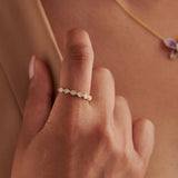 Mini Marquise Stackable Band