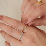 Sleek Eternity Band, 14K Gold Vermeil, 1/4 ct Lab Grown Diamond-2
