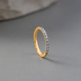 Sleek Eternity Band, 14K Gold Vermeil, 1/4 ct Lab Grown Diamond-6