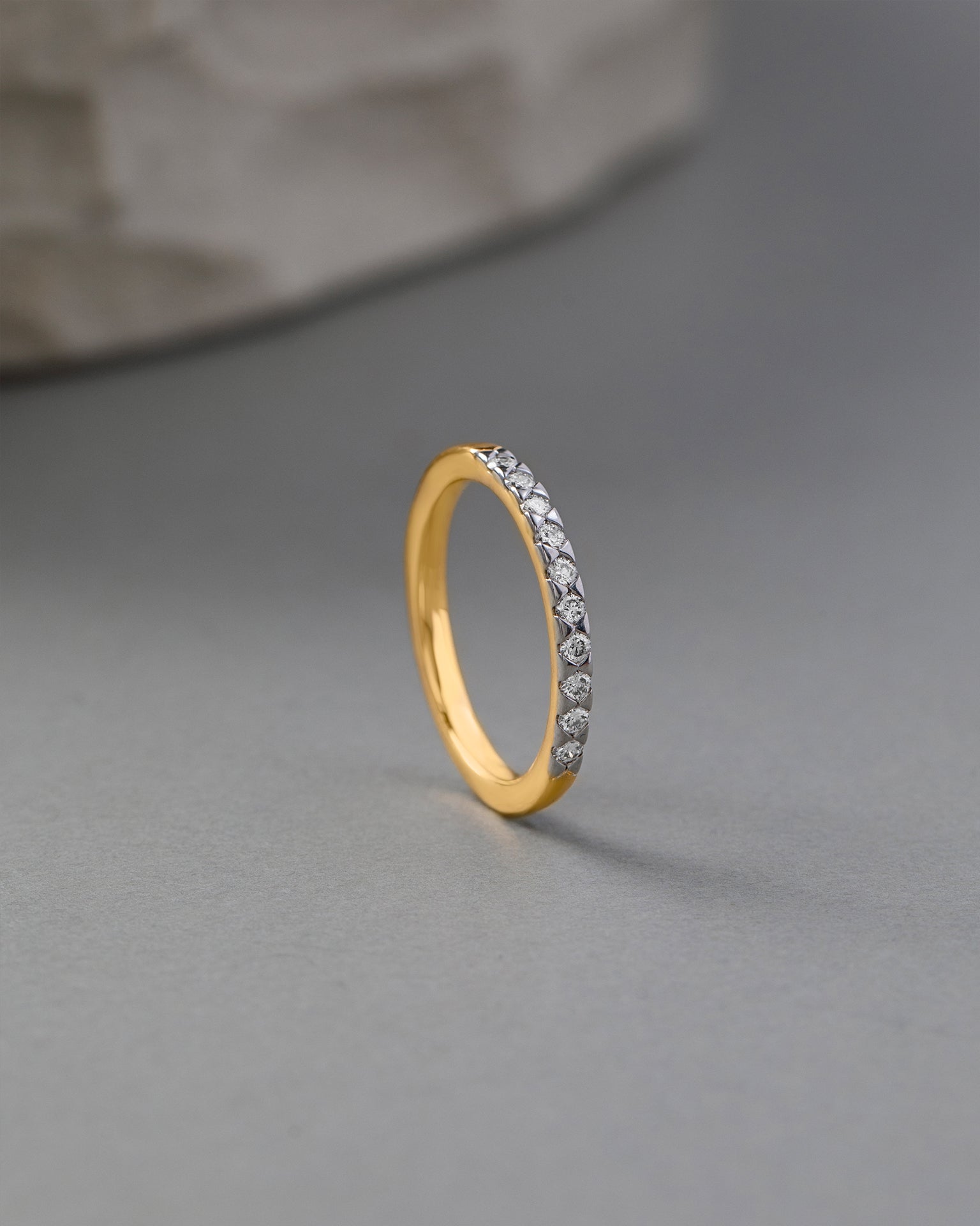 Sleek Eternity Band, 14K Gold Vermeil, 1/4 ct Lab Grown Diamond-6