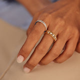 Five Rows Stackable Diamond Band