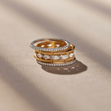 Five Rows Stackable Diamond Band