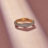 Wave Pave Diamond Band