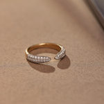 Pave Diamond Open Band, 14K Gold Vermeil, 1/2 ct Lab Grown Diamond-6