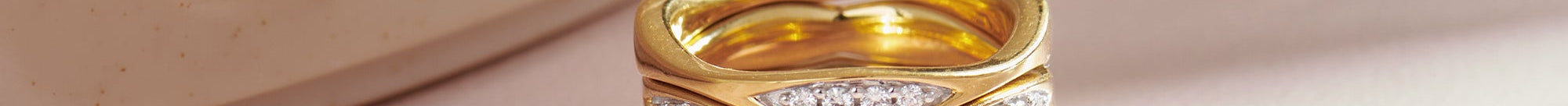 Four Row Stackable Diamond Band, 14K Gold Vermeil, 1/3 ct Lab Grown Diamond-1