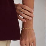 Scatter Wide Diamond Band, 14K Gold Vermeil, 1/3 ct Lab Grown Diamond-2