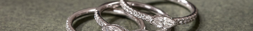 Three Stack Marquise Rings