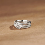 Three Stack Marquise Rings