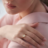 Wave Cluster Diamond Ring, 14K Gold Vermeil, 1/3 ct Lab Grown Diamond-5