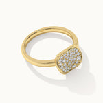 Wave Cluster Diamond Ring, 14K Gold Vermeil, 1/3 ct Lab Grown Diamond-6
