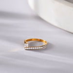 Sleek Diamond Band, 14K Gold Vermeil, 1/4 ct Lab Grown Diamond-6
