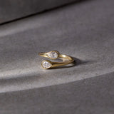 Pear Diamond Elegant Open Ring