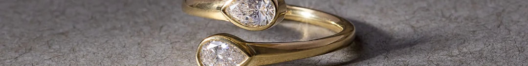 Pear Diamond Elegant Open Ring