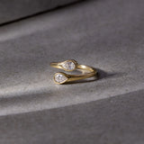Pear Diamond Elegant Open Ring