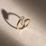 Pear Diamond Elegant Open Ring