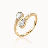 Pear Diamond Elegant Open Ring