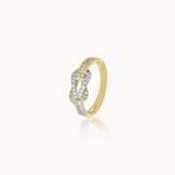 Infinity Knot Diamond Ring