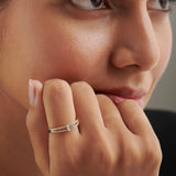 Minimal Art Deco Diamond Ring