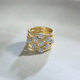 Cluster Bloom Stackable Ring