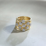 Cluster Bloom Stackable Ring