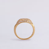 Diamond Studded Signet Pinky Ring