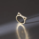 Diamond Cat Ring