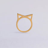 Diamond Cat Ring