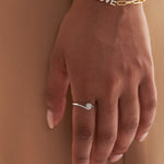 Classic Swirl Solitaire Ring, 10K Solid Gold, 1/5 ct Lab Grown Diamond-2